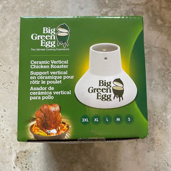 Big Green Egg Ceramic Vertical Turkey Roaster Brand - Picture 1 of 4